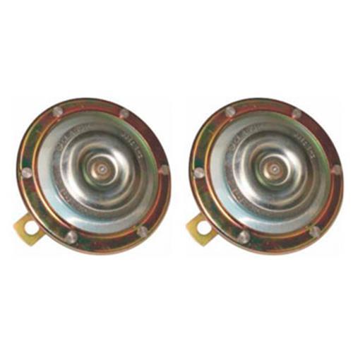 BUZINA BI-BI AGUDO E GRAVE 24V 125 MM SOM MERCEDES FREQUÊNCIA 270 A 335HZ\0